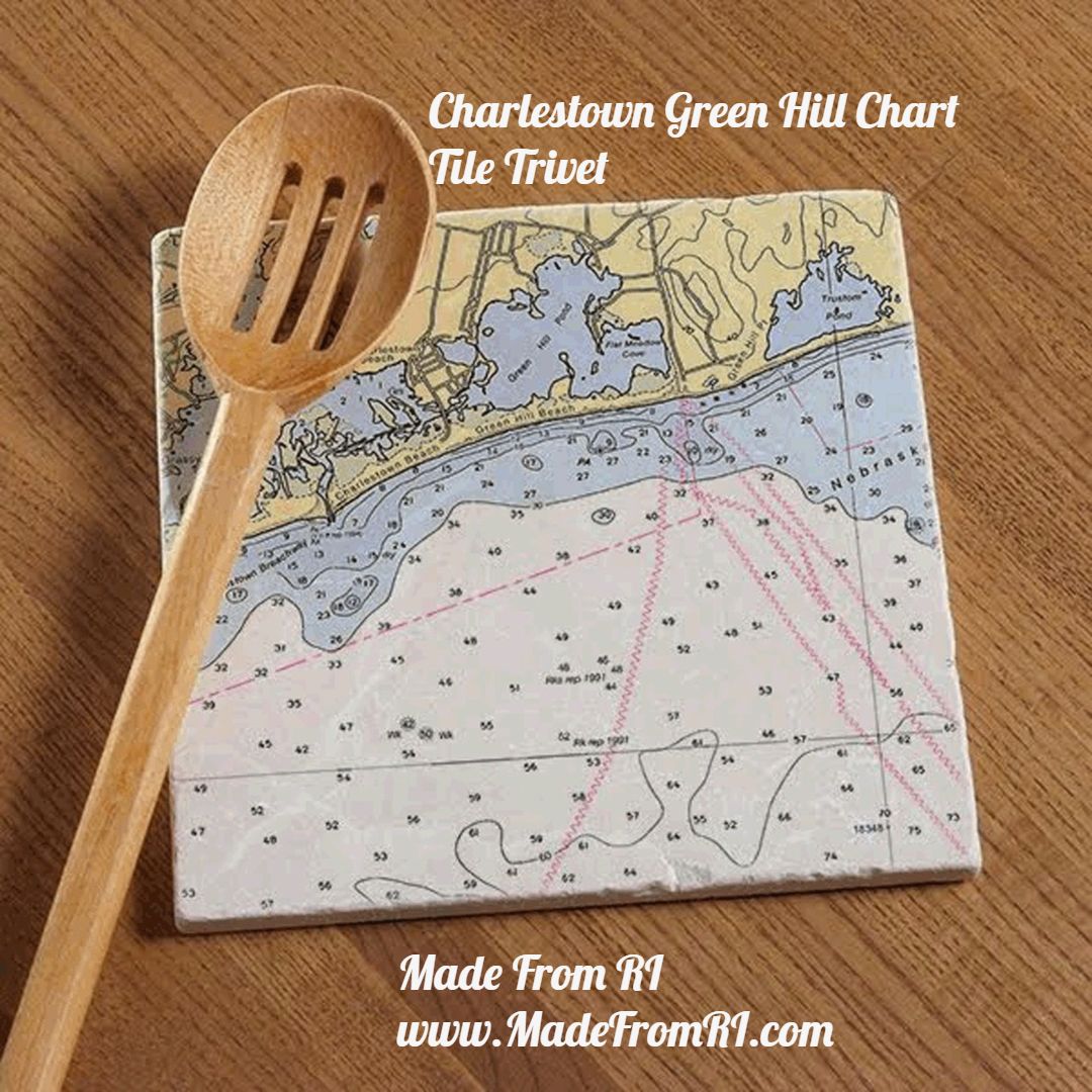 Charlestown Green Hill Chart Tile Trivet
